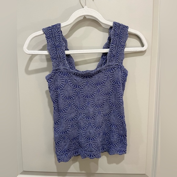 Women’s Free People Love Letter Cami in Navy Blue - Picture 2 of 4